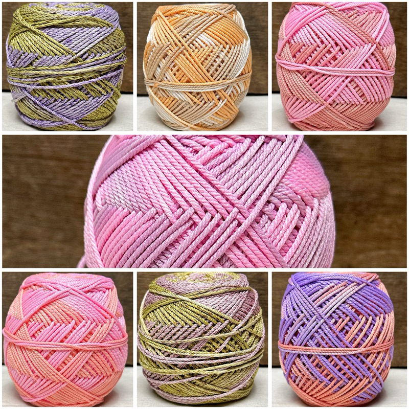 Benang Rajut POLY KILAP SEMBUR  ( Ombre Polyester ) gradasi