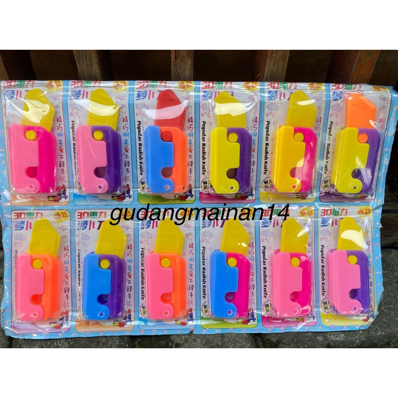 3D Mainan Karambit Lipat 12Pcs
