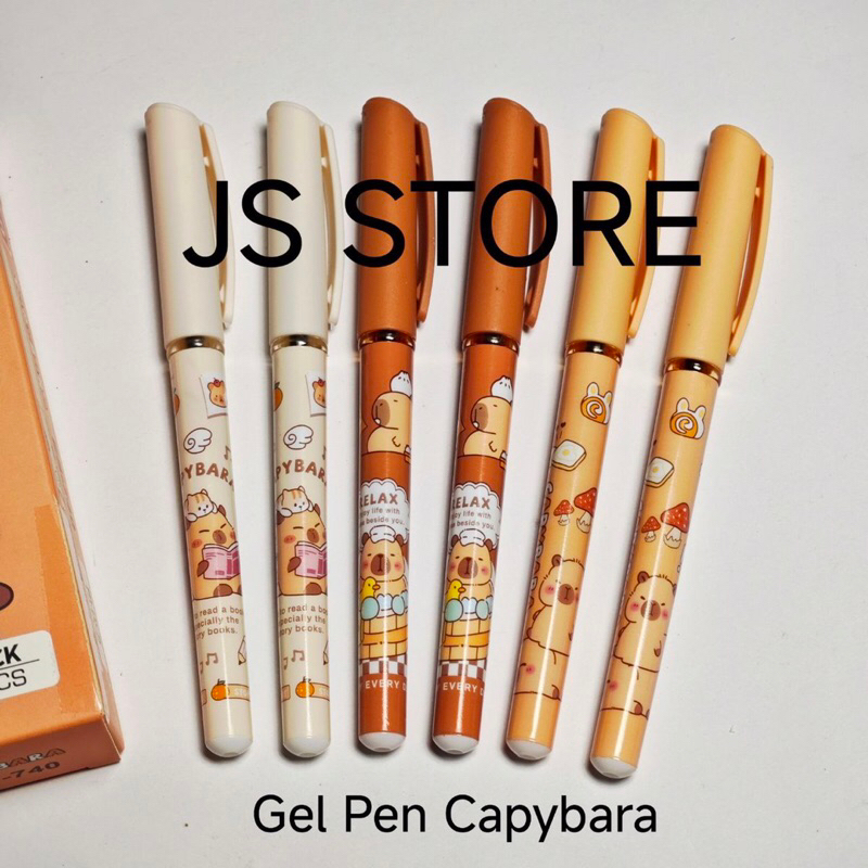 

(12 Biji) Pulpen Pen Fancy Karakter Capybara Kuromi My Melody CinnamonRoll Per Lusin / Bolpoin Bolpen Capybara / Bulpoin Fancy CapyBara