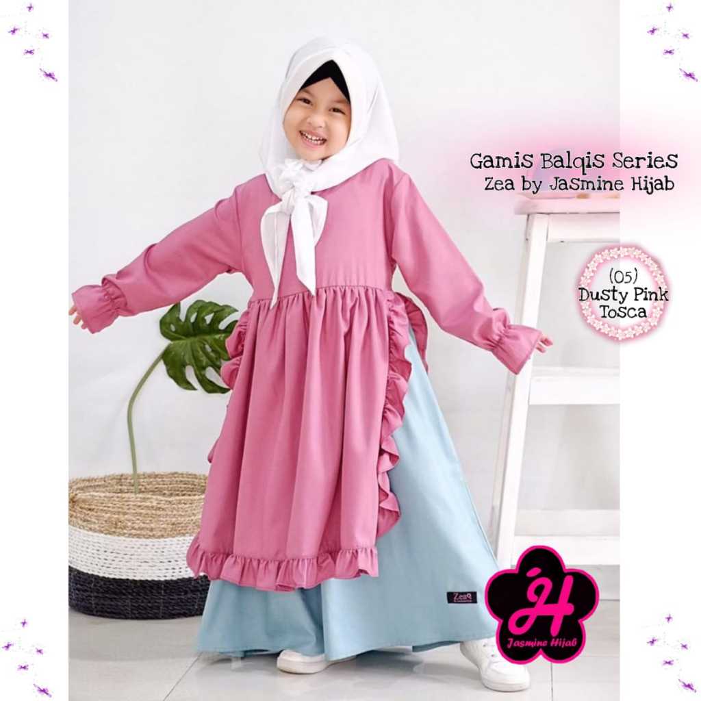 GAMIS ANAK BALQIS BY ZEA JASMINE HIJAB GAMIS ANAK RAMPLE