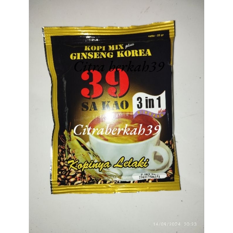 

ecer per bungkus kopi 39 sakao ginseng korea original 100%