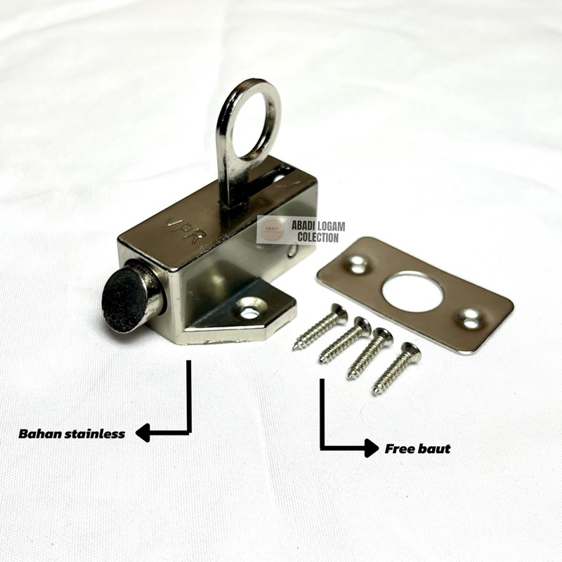 Spring Knip Jendela Rumah Tebal Grendel Kodok Kotak Grendel Slot Kunci Jendela