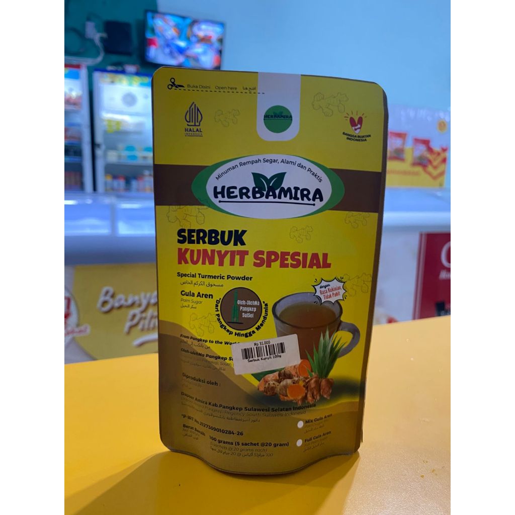 

HERBAMIRA ( Jahe Merah, Kopi Jahe, Sarabba Pinang dan Kunyit Special )