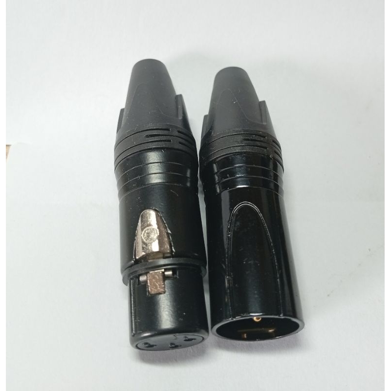 jeck canon jek audio XLR male female sepasang mudah di solder bagus jek audio