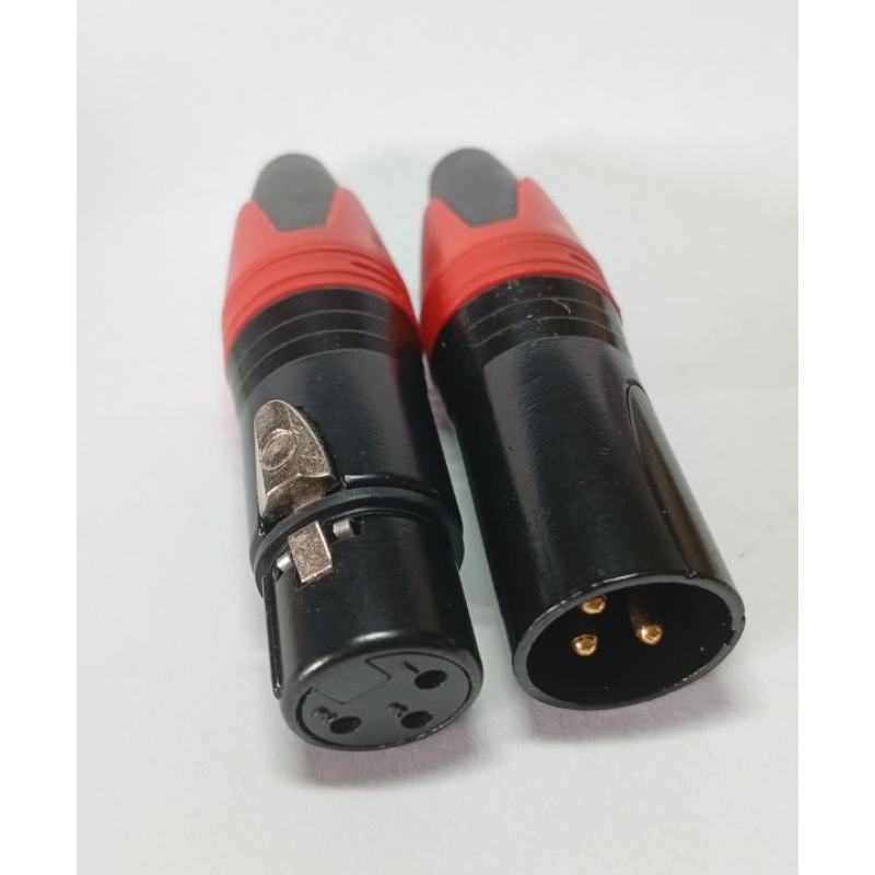 jeck canon jek audio XLR male female sepasang mudah di solder bagus jek audio