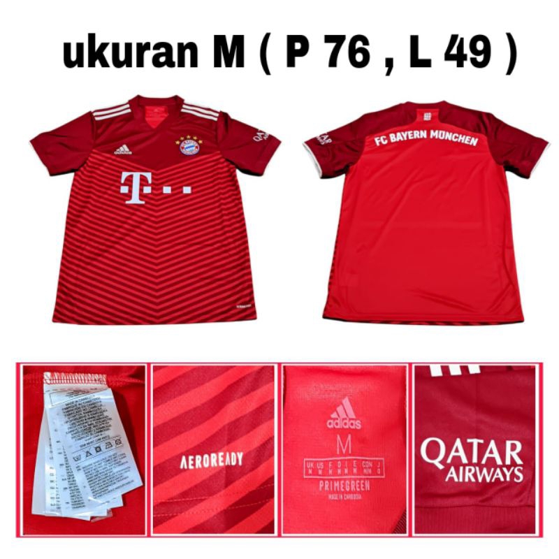 Jersey Baju Bola Fans FC Bayern Munchen Original