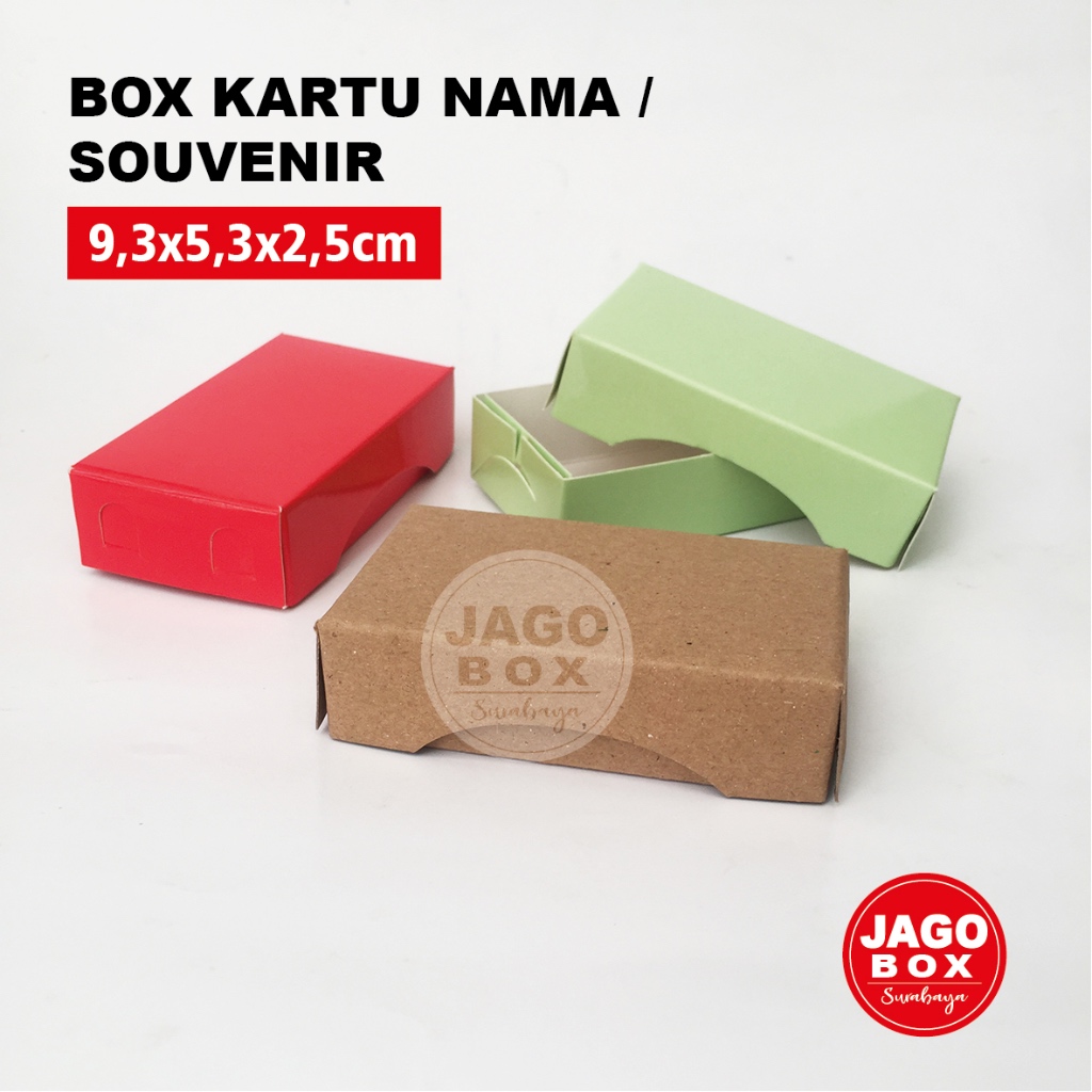 

Box / Kotak Kartu Nama / Souvenir 9 x 5,3 x 2,5cm (box saja)