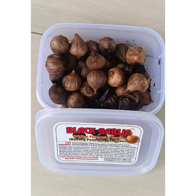 

bawang hitam lanang atau black garlic tunggal kemasan 125 gram