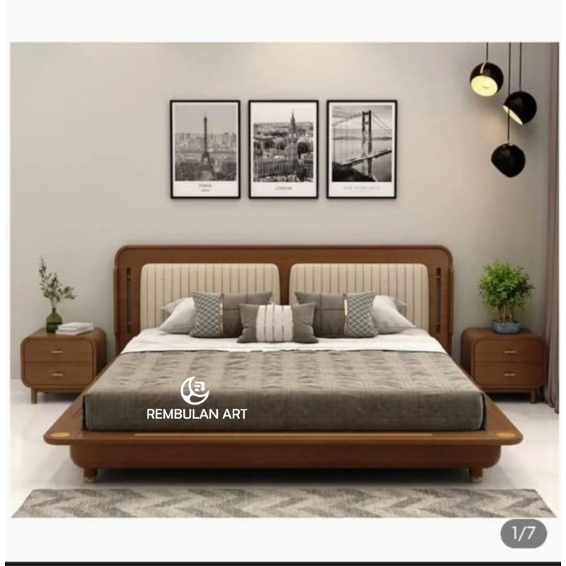 Dipan anak dipan mahoni modern