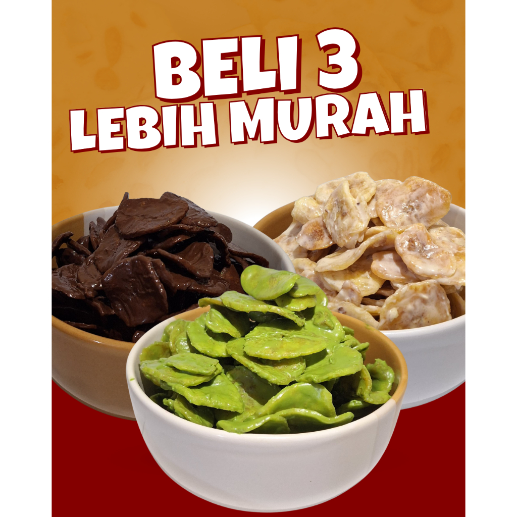 

BELI 3 LEBIH MURAH KERIPIK PISANG ADYRA BANANA COKELAT TIRAMISU GREENTEA KERIPIK PISANG PREMIUM KERIPIK PISANG COKELAT KERIPIK PISANG COKELAT LUMER KERIPIK PISANG MANIS KERIPIK PISANG LUMER