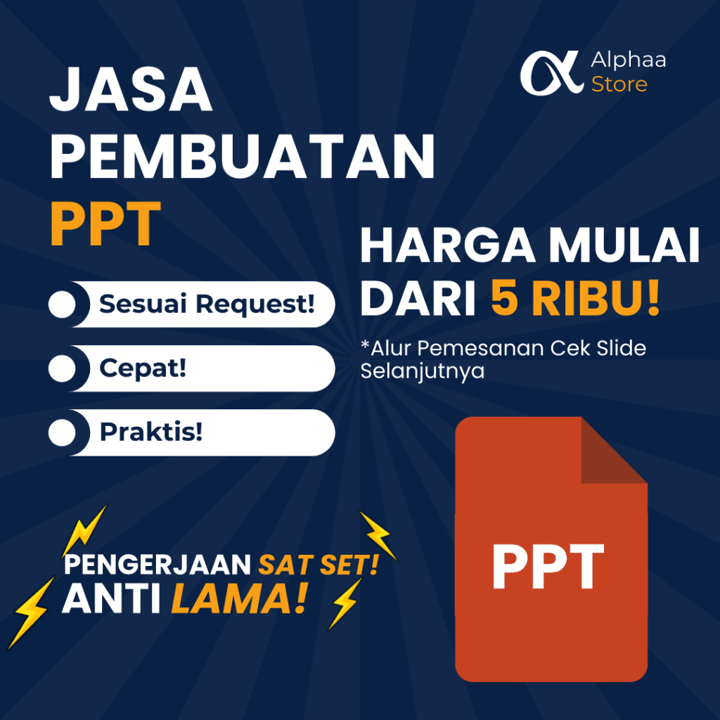 Jasa Pembuatan PPT | PPT SEMPRO/SEMHAS | Tugas PPT | Design PPT | Template PPT