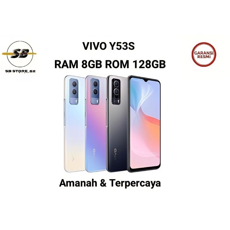 HP VIVO Y53S 8/128 GB - VIVO Y 53 S RAM 8GB ROM 128GB GARANSI RESMI VIVO