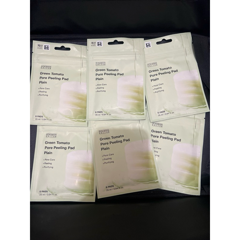 SUNGBOON EDITOR GREEN TOMATO PORE PEELING PAD PLAIN
