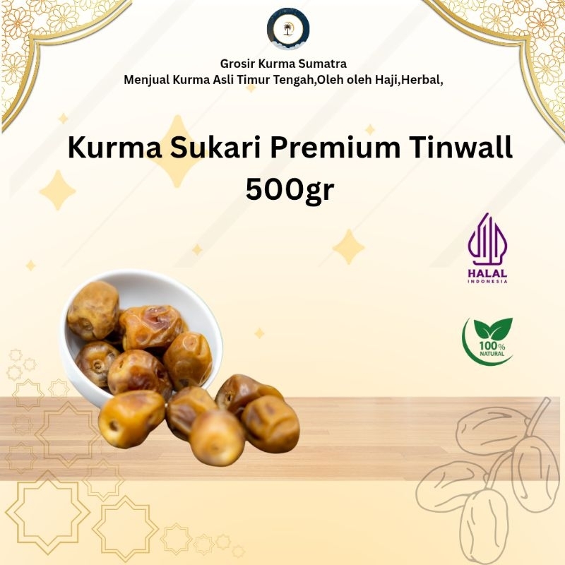 

Kurma Sukari Premium 500gr - Kurma Timur Tengah