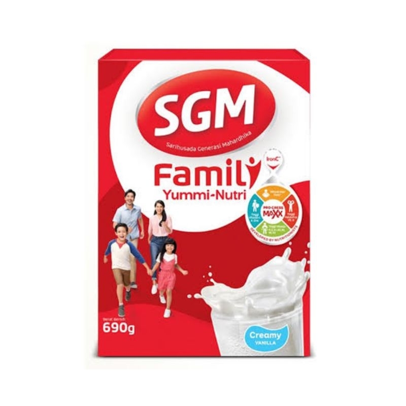 PROMO SGM FAMILY YUMMI NUTRI 690 g RASA CREAMY VANILLA ED LAMA