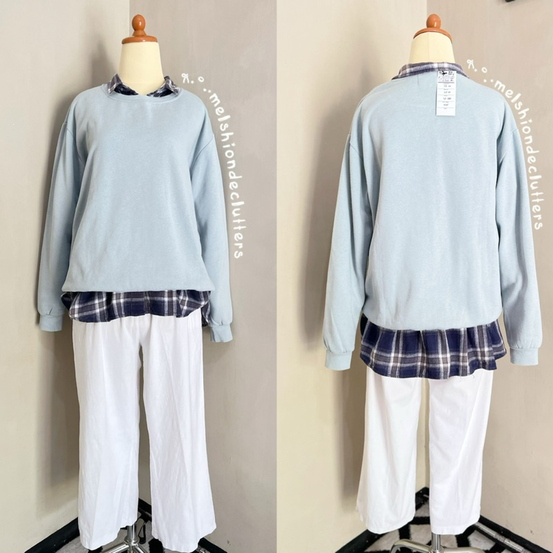 Crewneck Baby Blue Oversize
