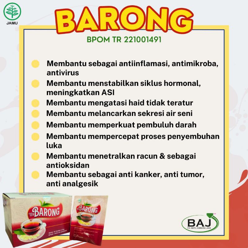 

Barong teh minuman herbal BSM