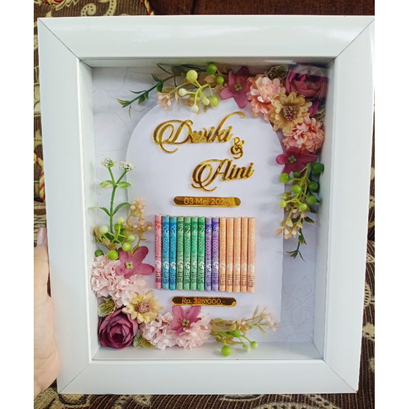 Mahar Pernikahan uk 25x30/Kado Pernikahan/Kado/Bingkai Mahar