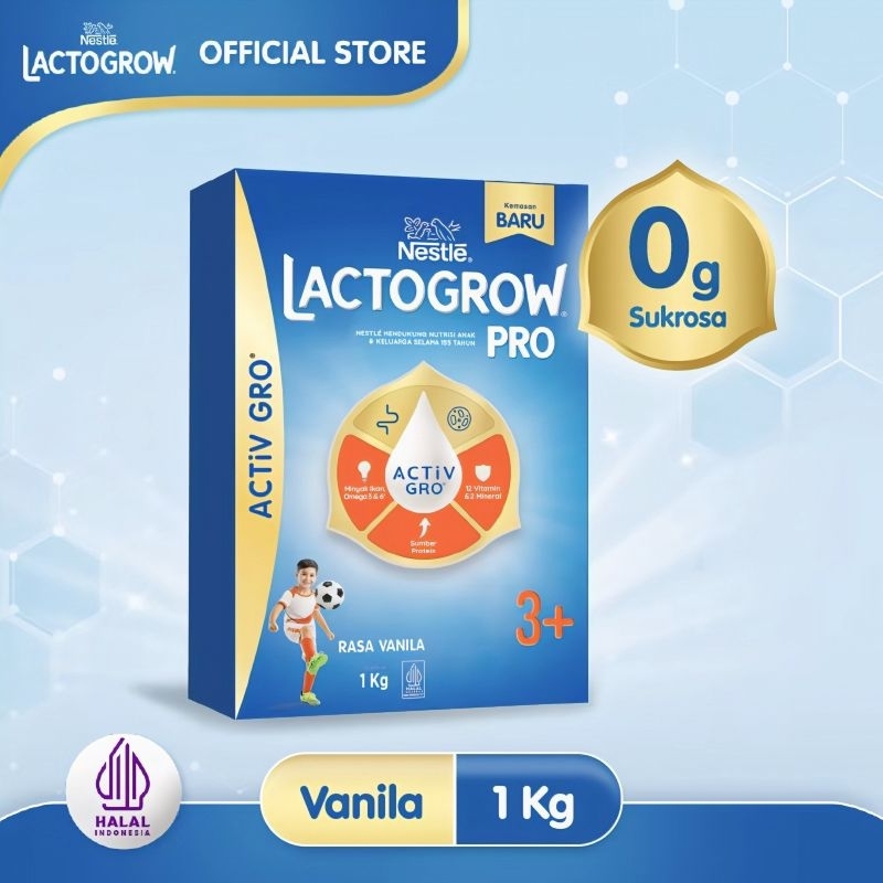 

Lactogrow 3+ 1kg Rasa Madu & Vanila