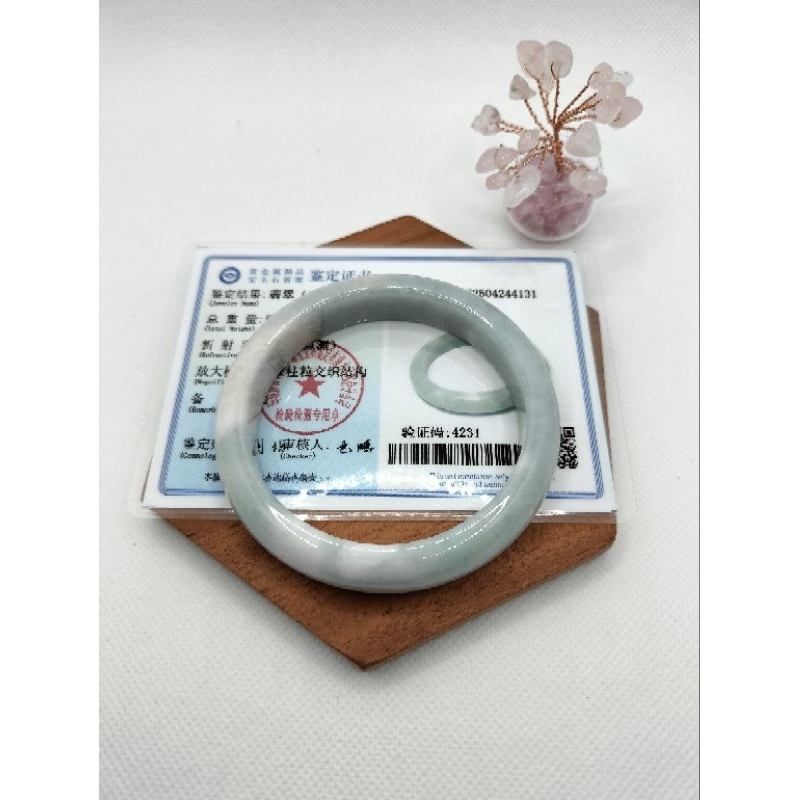 Bangle Giok Burma (jadeite) Bersertifikat