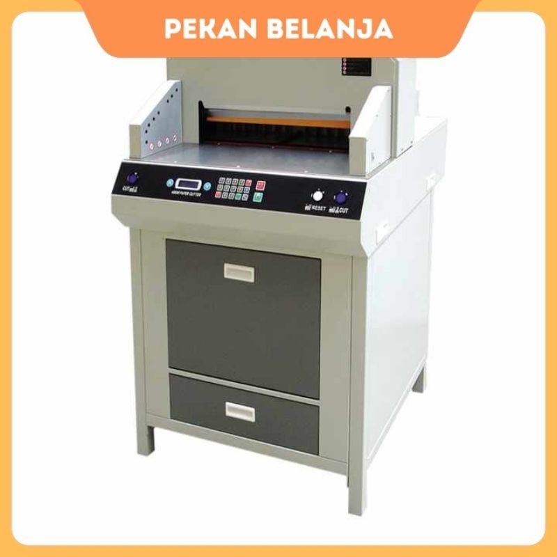 Mesin Potong Kertas Otomatis 4808 48cm – Digital Paper Cutter Auto Presisi Heavy Duty untuk Percetak