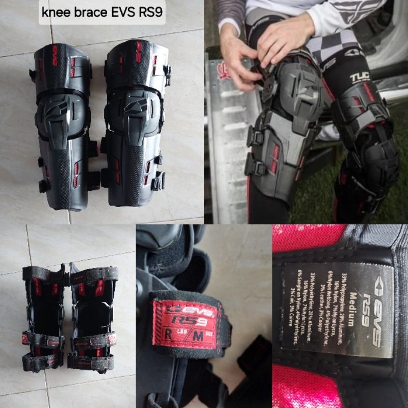 knee brace evs rs9 size m