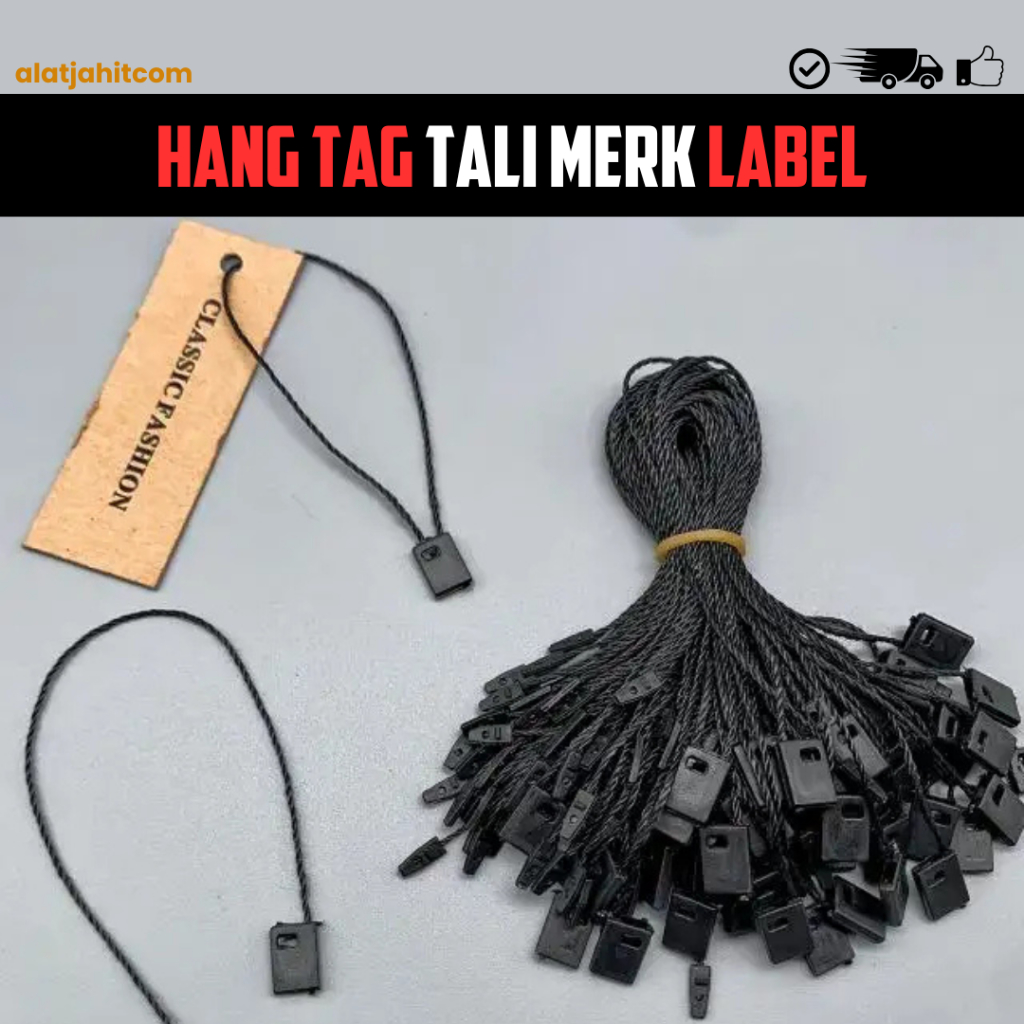 Tali Hang Tag Kuat & Praktis – Tali Label Merk Harga Baju, Tas, Sepatu
