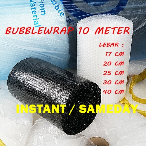 

(Sameday/Instant) Bubblewrap Eceran 10 meter x 40 cm 30cm 25cm 20 cm 17cm Bubble wrap gulungan babel