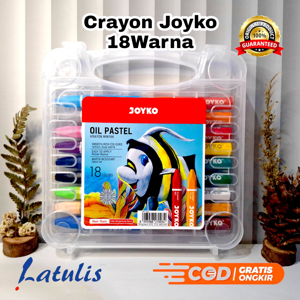 

Crayon 18 warna JOYKO / oil pastel