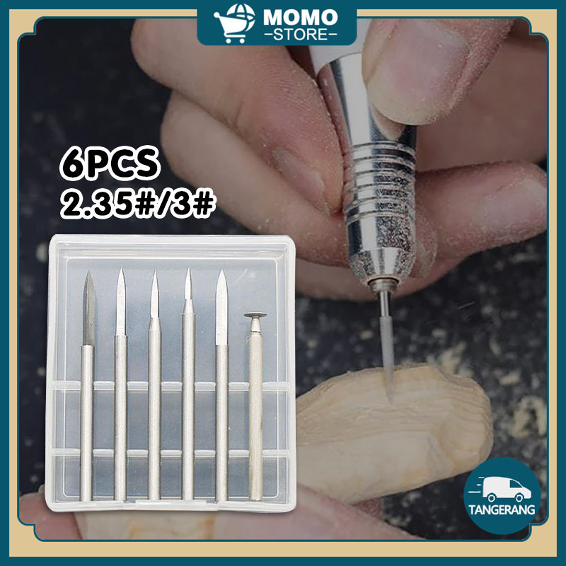 6PCS Mata Bor Ukir Kayu 2,35MM 3MM Untuk Alat Putar Mata Bor Kayu Kecil Kualitas Tinggi Mata Bor Kik