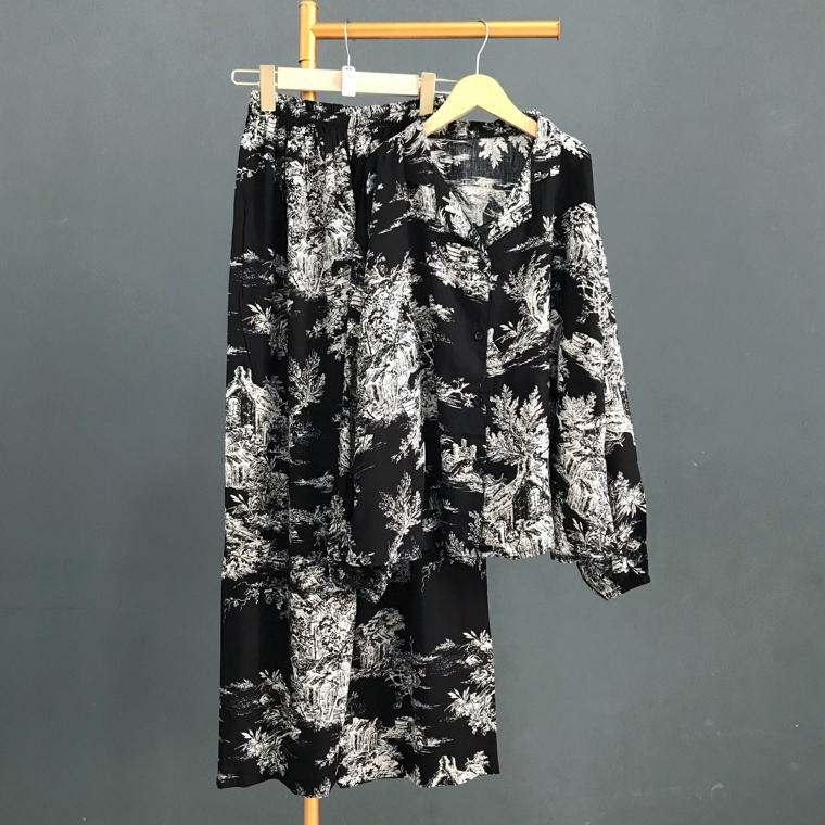 One set Jumbo / Setelan Rayon Jumbo / Setelan Wanita Jumbo / tunik Jumbo / Stelan wanita Jumbo /