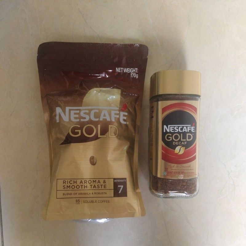 

nescafe gold refill 170 gr decaffeinated jar 100 gr