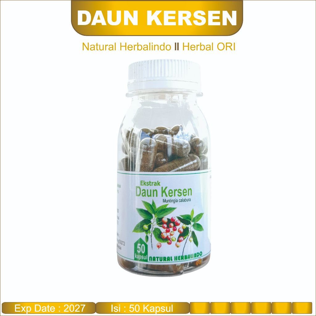 Obat Herbal Asam Urat Rematik DAUN KERSEN KAPSUL