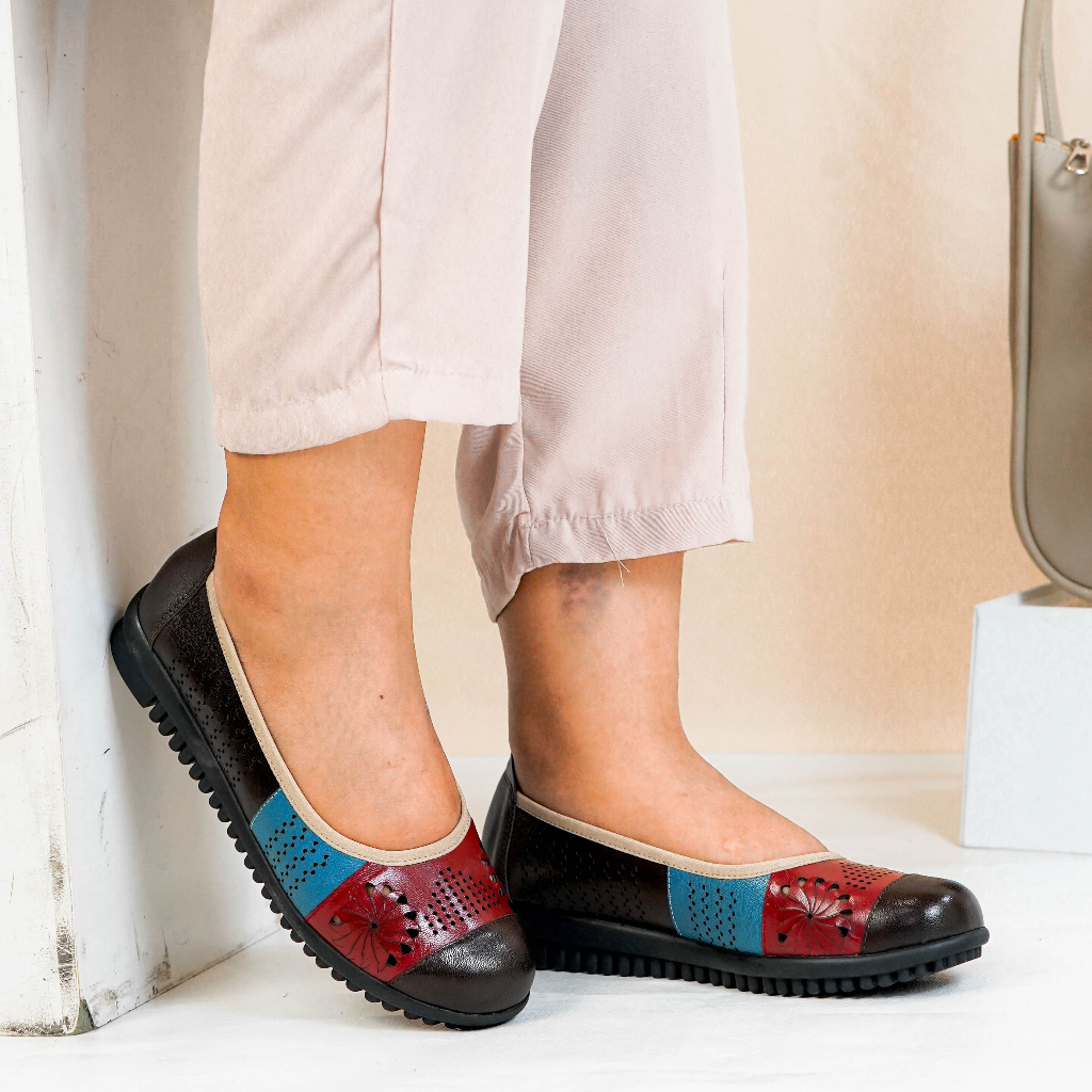 Pollux Monday WPOMT 09 Flat Shoes Pantofel Wanita Kerja Kekinian