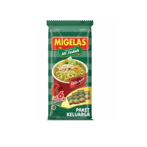

MIGELAS MIE INSTANT PAKET KELUARGA SOTO AYAM PCK 6x28/30g