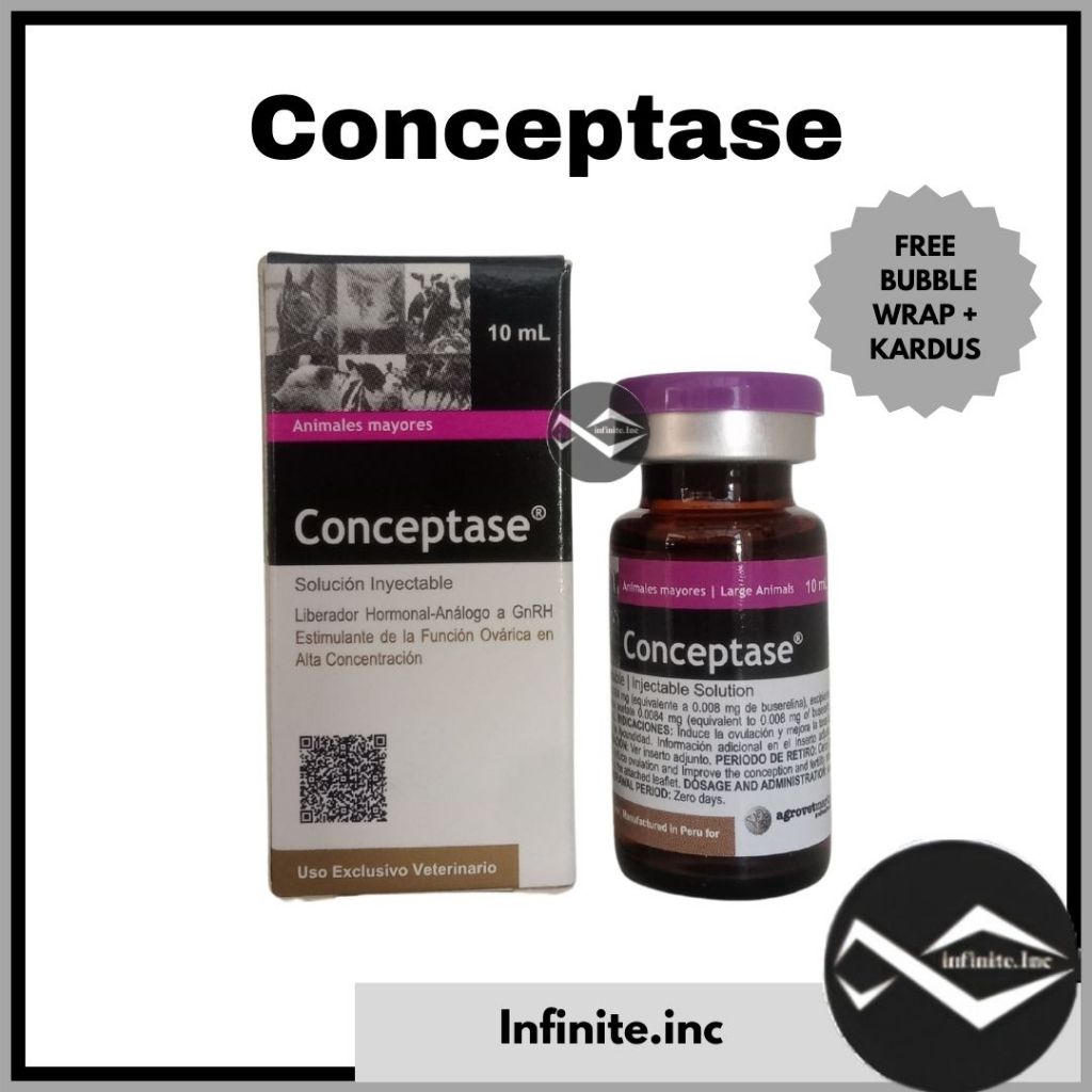 CONCEPTASE 10ML AGROVET - (hormon GNRH ) Hormon kesuburan Gonadothrophine Hormon Gangguan Reproduksi