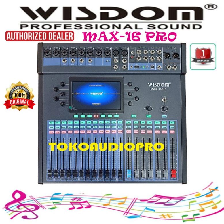 Mixer Wisdom Max-16 Pro 16-Channel Mixer Wisdom MAX16Pro Original Wisdom Max-16Pro Mixer Audio