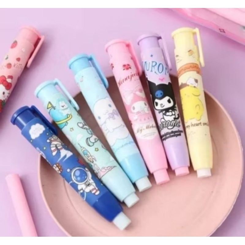 

Penghapus Cetek Sanrio / Penghapus Mekanik Sanrio / Penghapus Pensil Eraser cetek motif Sanrio
