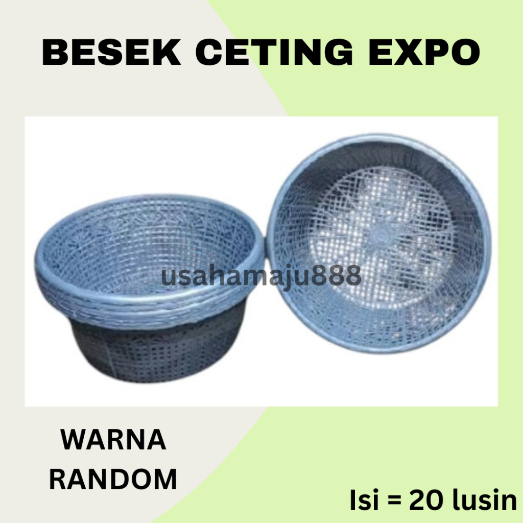 Besek Ceting Expo ISI 20 Lusin Wakul Keranjang Plastik Telur Syukuran Hajatan Slametan