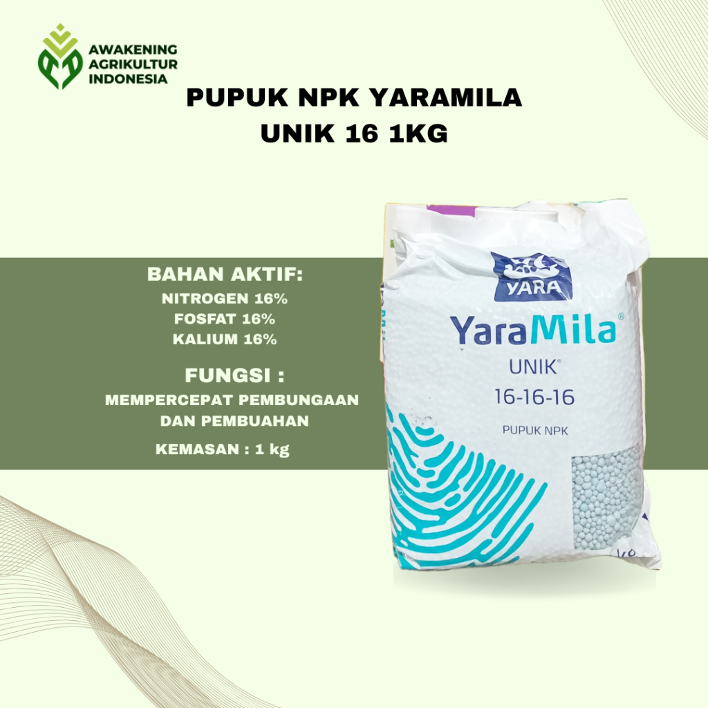 PUPUK NPK YARAMILA UNIK 16 1KG
