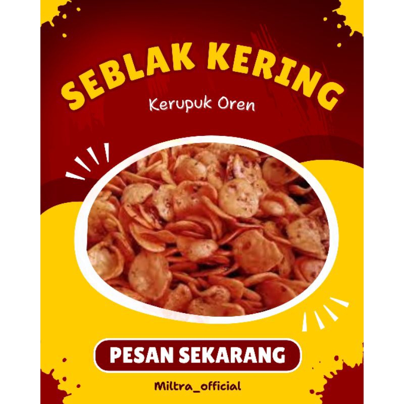 

Seblak Kering Kerupuk Oren (Pedas Daun Jeruk) / Seblak Viral