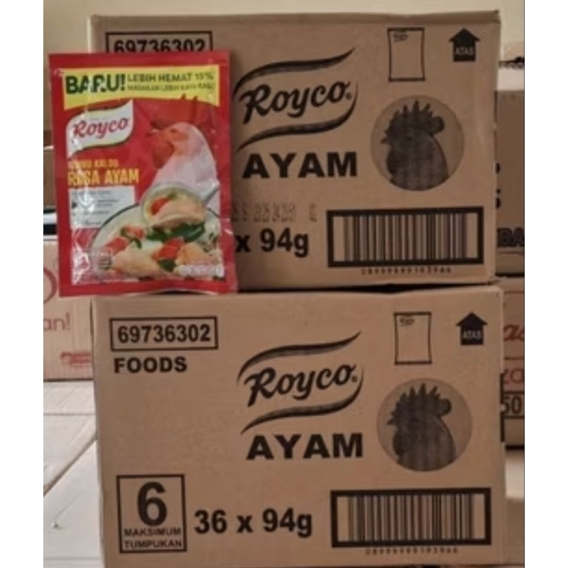 

Royco Ayam 94gram 1 Dus isi 36 Bungkus