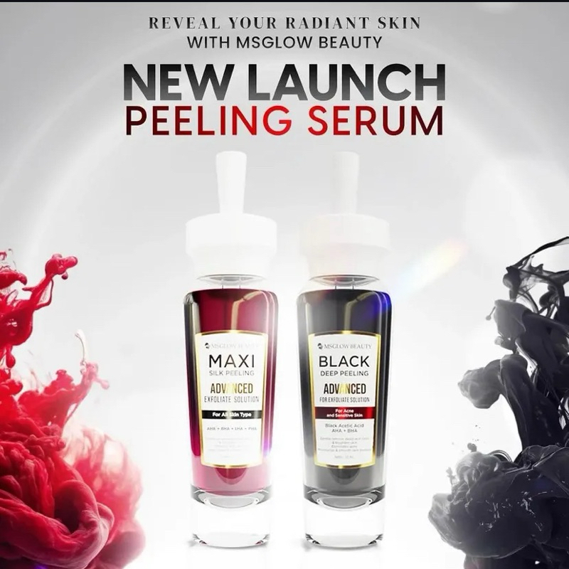 MS Glow Peeling Serum  - Maxi Silk Peeling MS Glow - Black Deep Peeling MS Glow - Serum Peeling MS G