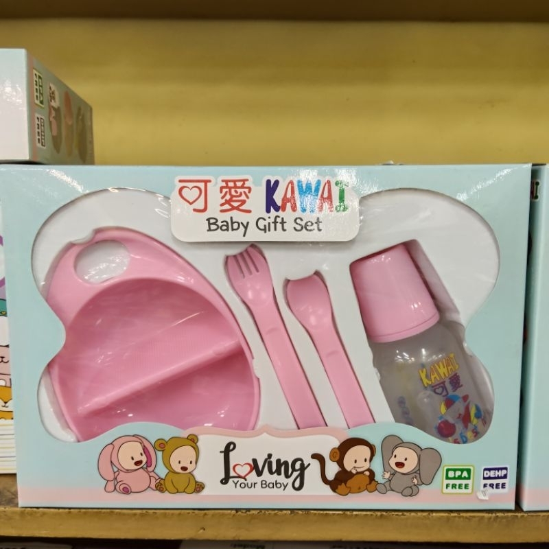 Set Peralatan Makan Bayi Kawai | Baby Feeding Set Ninio | Baby Gift Set