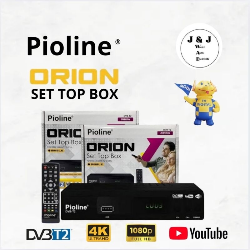 SET TOP BOX DIGITAL DVB-T2 PIOLINE ORION SET TOP BOX PIOLINE