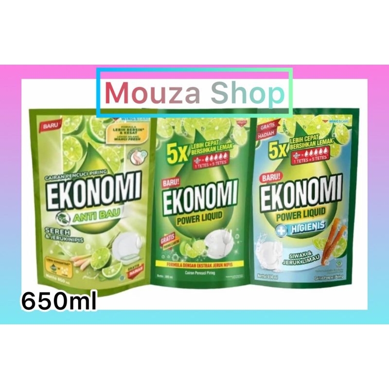 Ekonomi Sabun Cuci Piring Pouch 650ml