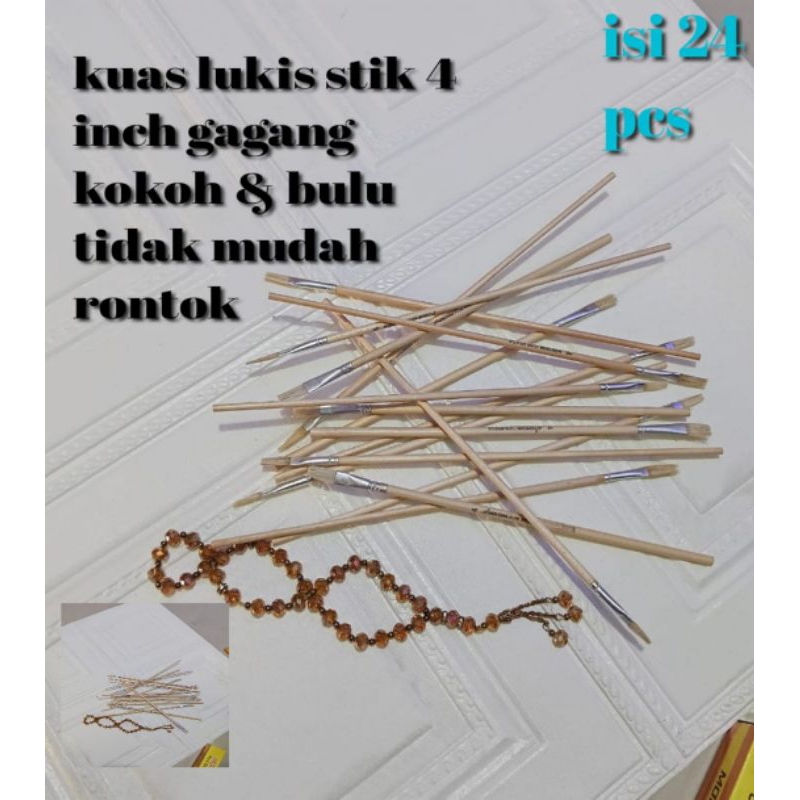 

kuas lukis uk 4 inch isi 24 pcs
