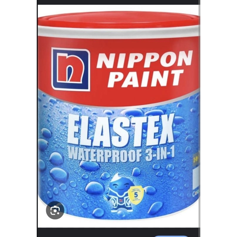 nippon elastex iris white 4kg 4 kg elastex cat dinding interior