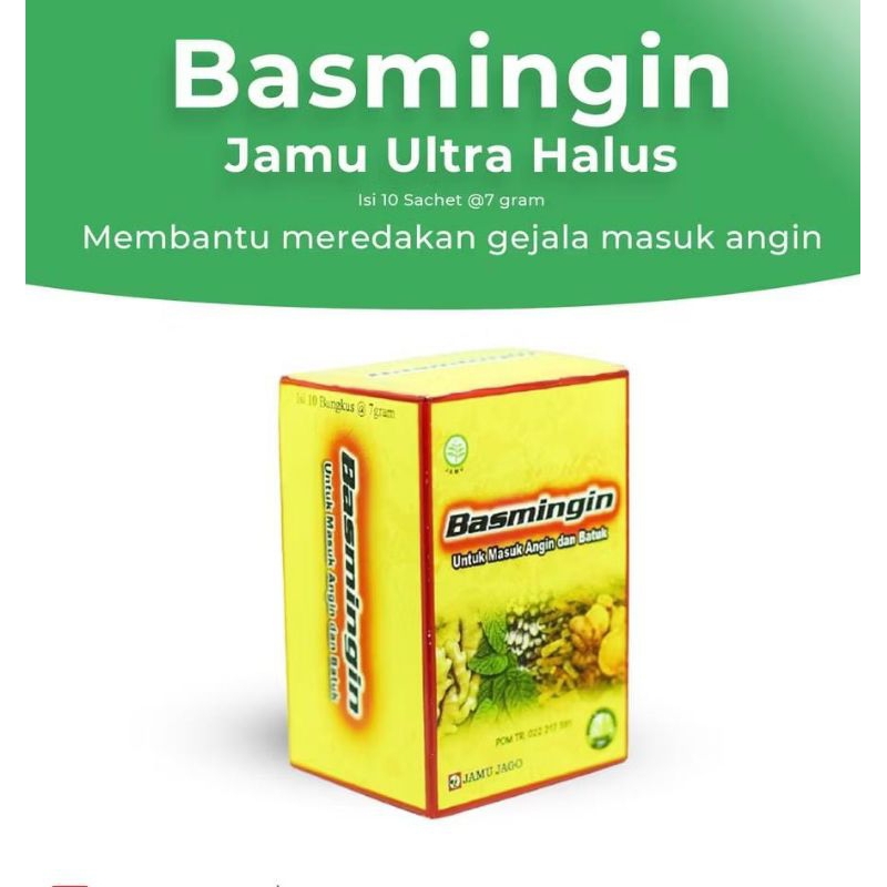 

basmingin serbuk jamu jago isi 10 cashet masuk angin tolak angin
