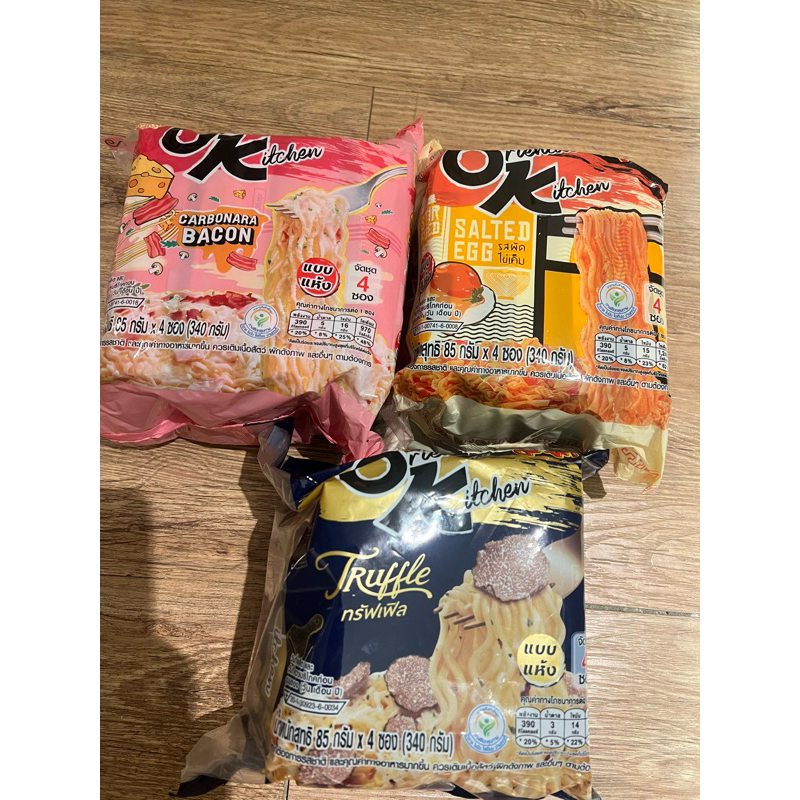 

Mie Instan OK Kitchen Carbonara, Truffle, Salted Egg